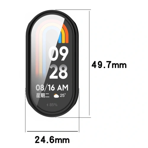 Kup Etui z osłoną ekranu Bizon Case Watch Felipe do Xiaomi Smart Band 9 czarne - BIZ6338 - {ean13} - Sklep Home Screen