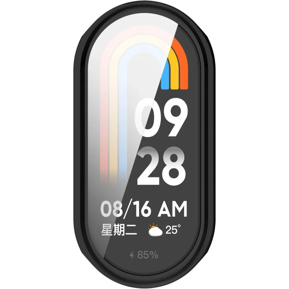 Etui z osłoną ekranu Bizon Case Watch Felipe do Xiaomi Smart Band 9 czarne