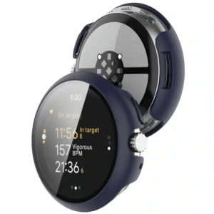 Bizon Case+Glass Watch Google Pixel Watch 3 45mm blue