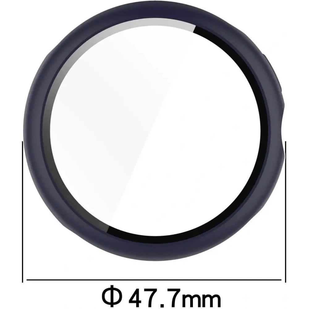 Etui ze szkłem do zegarka Bizon Case+Glass Watch do Google Pixel Watch 3 45mm niebieskie