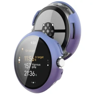 Bizon Case+Glass Watch Google Pixel Watch 3 45mm purple-blue