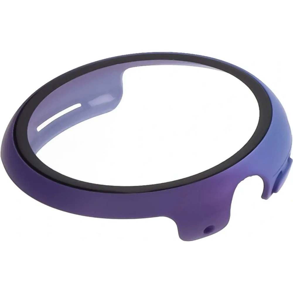 Etui ze szkłem do zegarka Bizon Case+Glass Watch do Google Pixel Watch 3 45mm fioletowoniebieskie