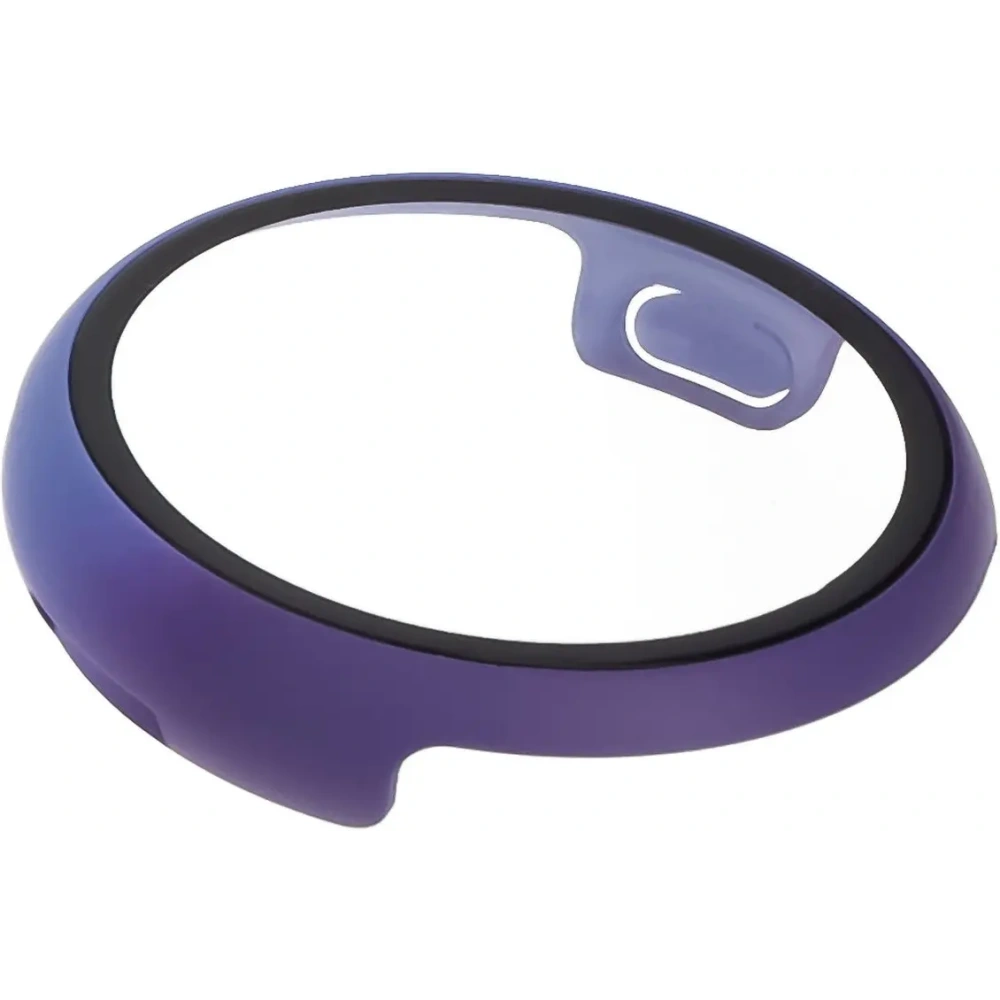 Etui ze szkłem do zegarka Bizon Case+Glass Watch do Google Pixel Watch 3 45mm fioletowoniebieskie