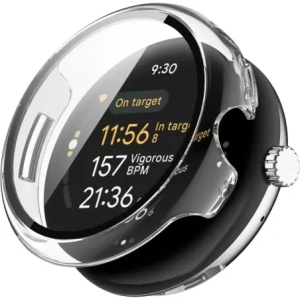 Kup Etui ze szkłem do zegarka Bizon Case+Glass Watch do Google Pixel Watch 3 45mm przeźroczyste - BIZ6341 - {ean13} - Sklep Home Screen