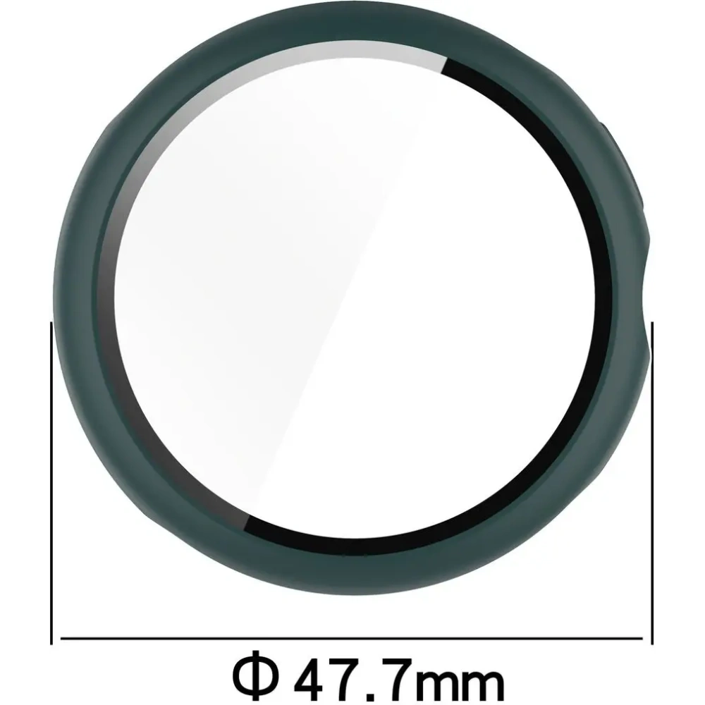 Etui ze szkłem do zegarka Bizon Case+Glass Watch do Google Pixel Watch 3 45mm zielone