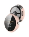 Etui ze skla na hodinky Bizon Case+Glass Watch pro Google Pixel Watch 3 45mm růžové
