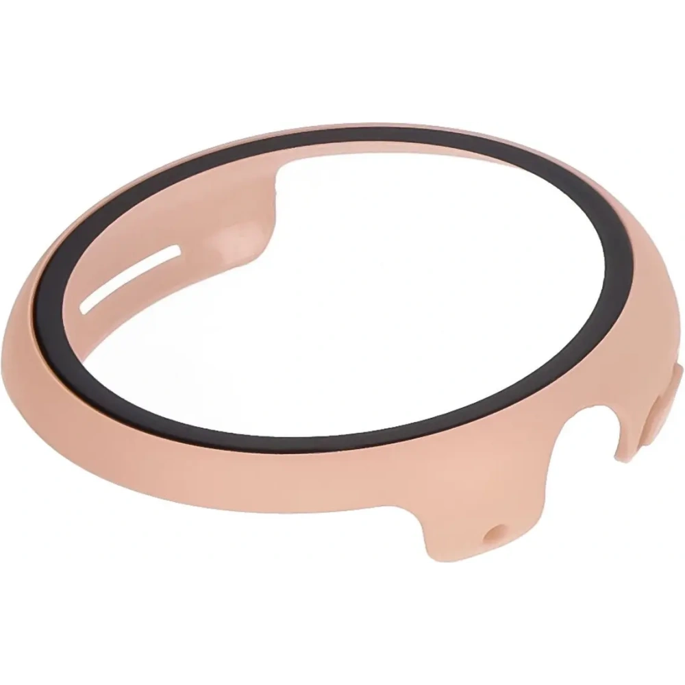 Etui ze szkłem do zegarka Bizon Case+Glass Watch do Google Pixel Watch 3 45mm różowe