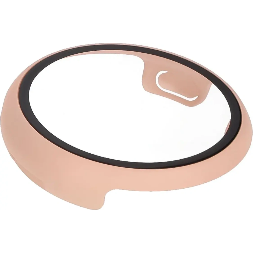 Etui ze szkłem do zegarka Bizon Case+Glass Watch do Google Pixel Watch 3 45mm różowe