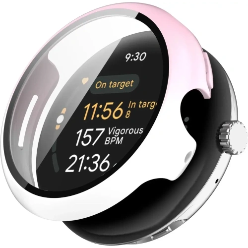 Kup Etui ze skla na hodinky Bizon Case+Glass Watch do Google Pixel Watch 3 45mm bílo-růžové - BIZ6344 - {ean13} - Sklep Home Screen