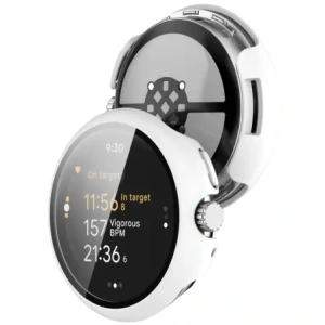 Kup Bizon Case+Glass Uhr Google Pixel Uhr 3 45mm weiß - BIZ6345 - {ean13} - Sklep Home Screen