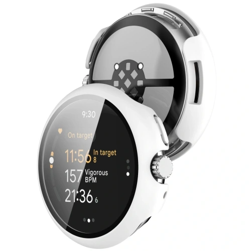 Kup Bizon Case+Glass Uhr Google Pixel Uhr 3 45mm weiß - BIZ6345 - {ean13} - Sklep Home Screen