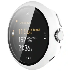 Kup Bizon Case+Glass Uhr Google Pixel Uhr 3 45mm weiß - BIZ6345 - {ean13} - Sklep Home Screen