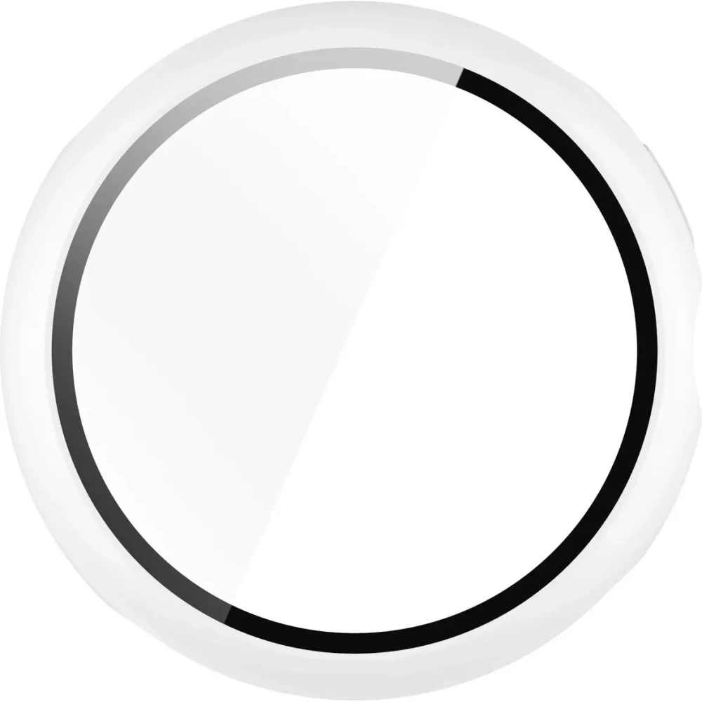 Etui ze szkłem do zegarka Bizon Case+Glass Watch do Google Pixel Watch 3 45mm białe