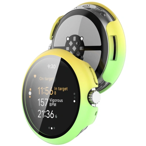 Kup Etui se sklem na hodinky Bizon Case+Glass Watch pro Google Pixel Watch 3 45mm žlutozelené - BIZ6346 - {ean13} - Sklep Home Screen