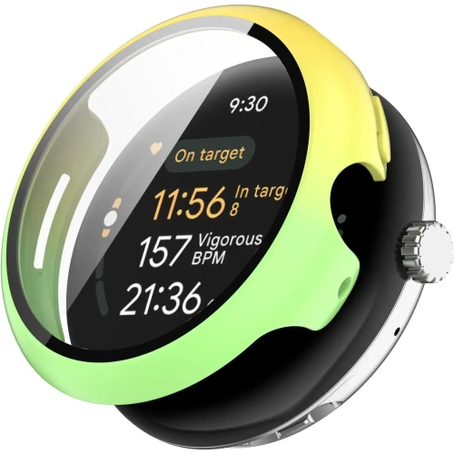 Kup Etui se sklem na hodinky Bizon Case+Glass Watch pro Google Pixel Watch 3 45mm žlutozelené - BIZ6346 - {ean13} - Sklep Home Screen