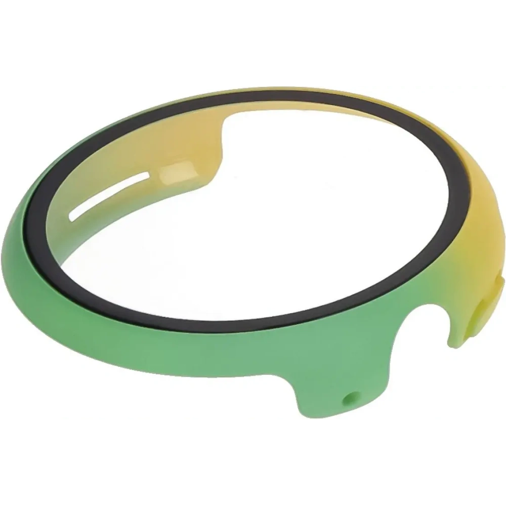 Etui ze szkłem do zegarka Bizon Case+Glass Watch do Google Pixel Watch 3 45mm żółtozielone