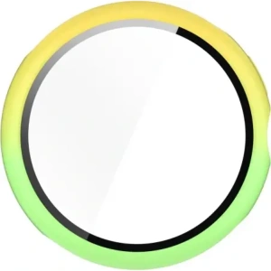 Bizon Case+Glass Watch Google Pixel Watch 3 45mm yellow-green