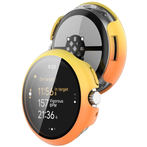 Buy Bizon Case+Glass Watch Google Pixel Watch 3 45mm yellow-orange - BIZ6347 - {ean13} - Home Screen Store Europe