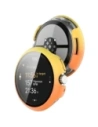 Etui ze szkłem do zegarka Bizon Case+Glass Watch do Google Pixel Watch 3 45mm żółtopomarańczowe