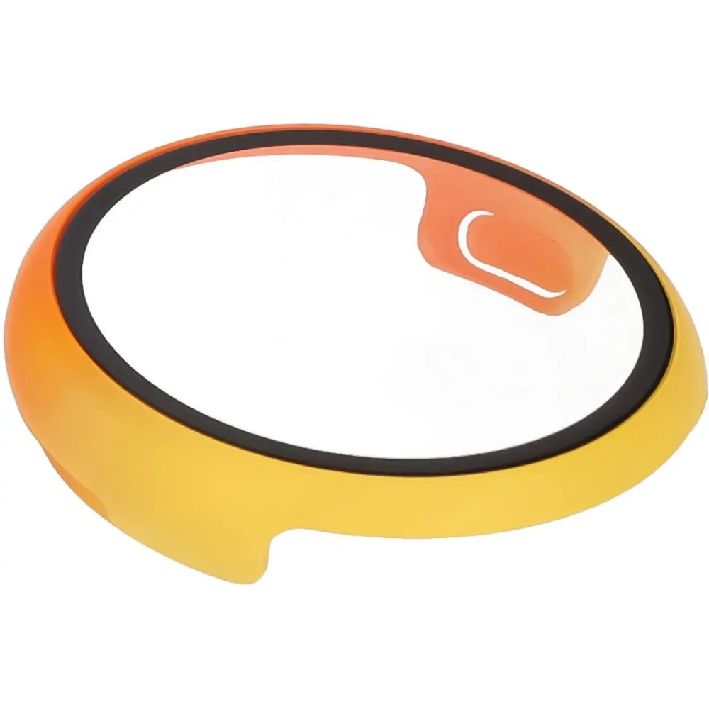 Etui ze szkłem do zegarka Bizon Case+Glass Watch do Google Pixel Watch 3 45mm żółtopomarańczowe