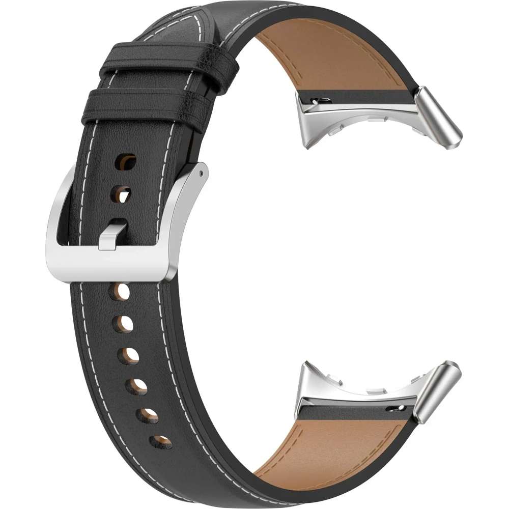 Skórzany pasek Bizon Strap Watch Casual 41 mm do Pixel Watch 3/Watch 2/Watch 1 czarny