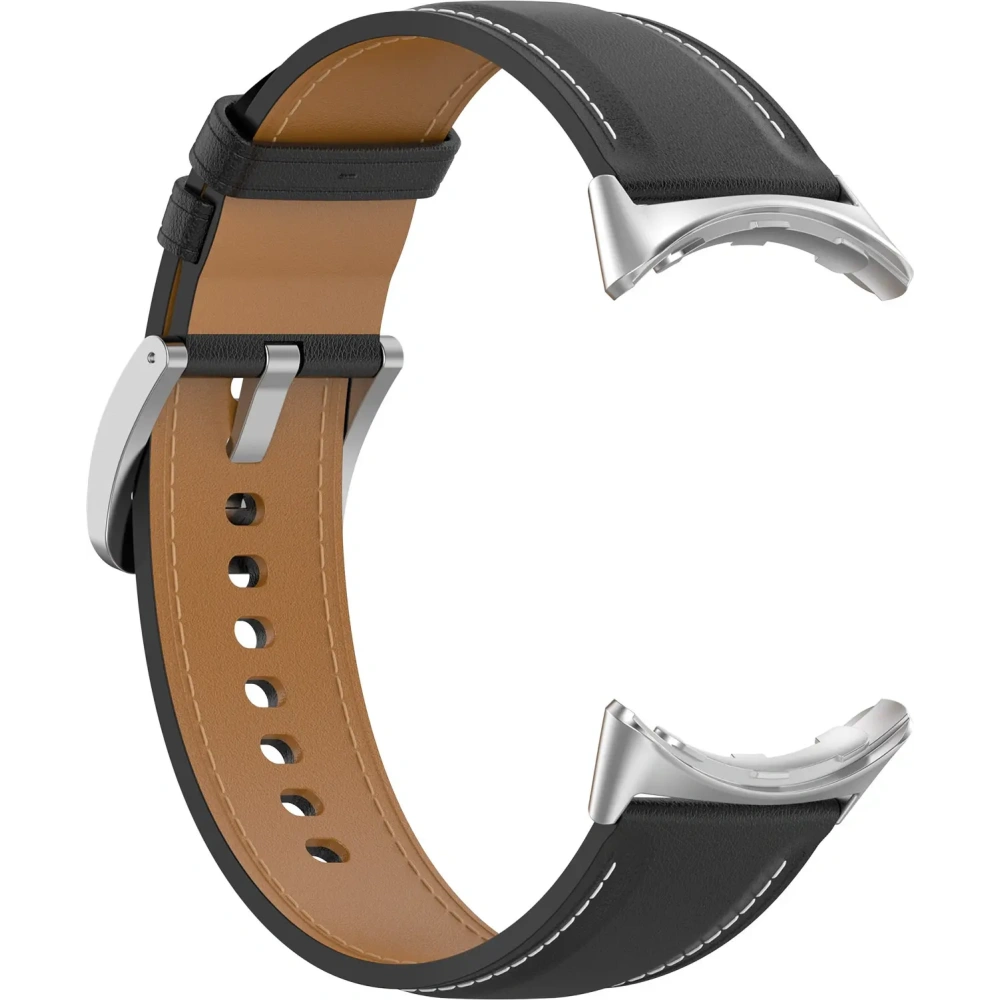 Skórzany pasek Bizon Strap Watch Casual 41 mm do Pixel Watch 3/Watch 2/Watch 1 czarny