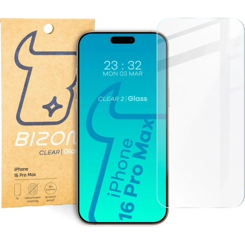 Kup Szkło hartowane Bizon Glass Clear 2 do Apple iPhone 16 Pro Max - BIZ6350 - {ean13} - Sklep Home Screen