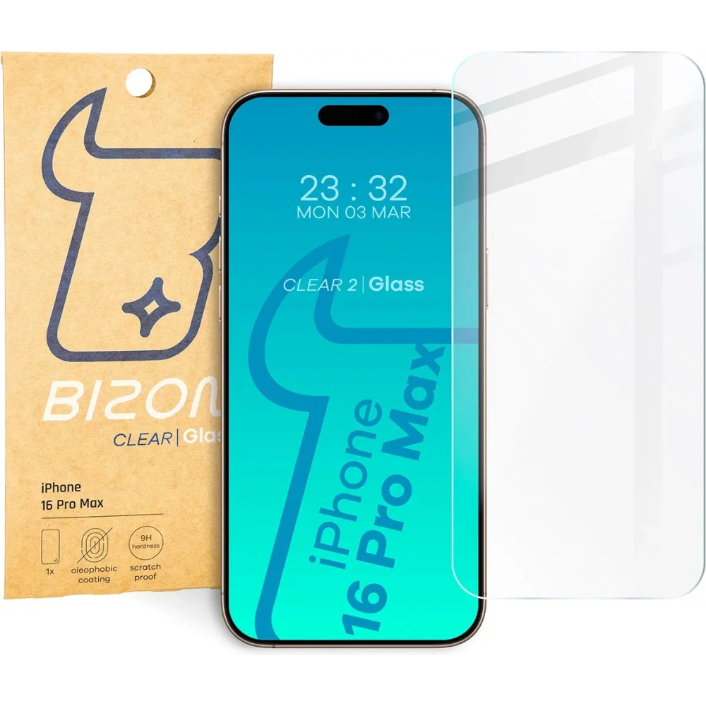 Szkło hartowane Bizon Glass Clear 2 do Apple iPhone 16 Pro Max