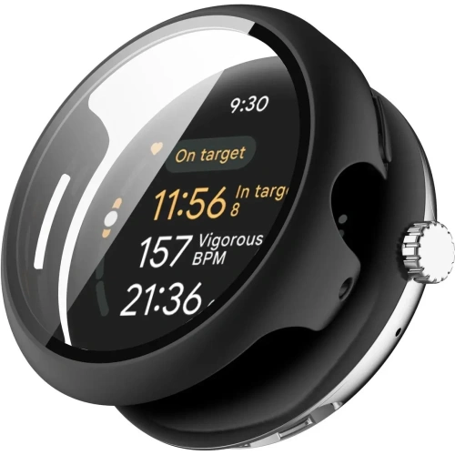 Kup Bizon Case+Glass Uhr Google Pixel Uhr 3 41mm schwarz - BIZ6351 - {ean13} - Sklep Home Screen