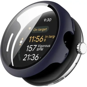 Kup Etui ze szkłem do zegarka Bizon Case+Glass Watch do Google Pixel Watch 3 41mm niebieskie - BIZ6352 - {ean13} - Sklep Home Screen