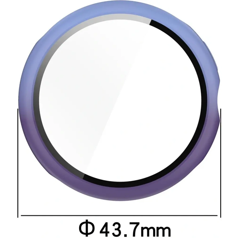 Etui ze szkłem do zegarka Bizon Case+Glass Watch do Google Pixel Watch 3 41mm niebieskofioletowe