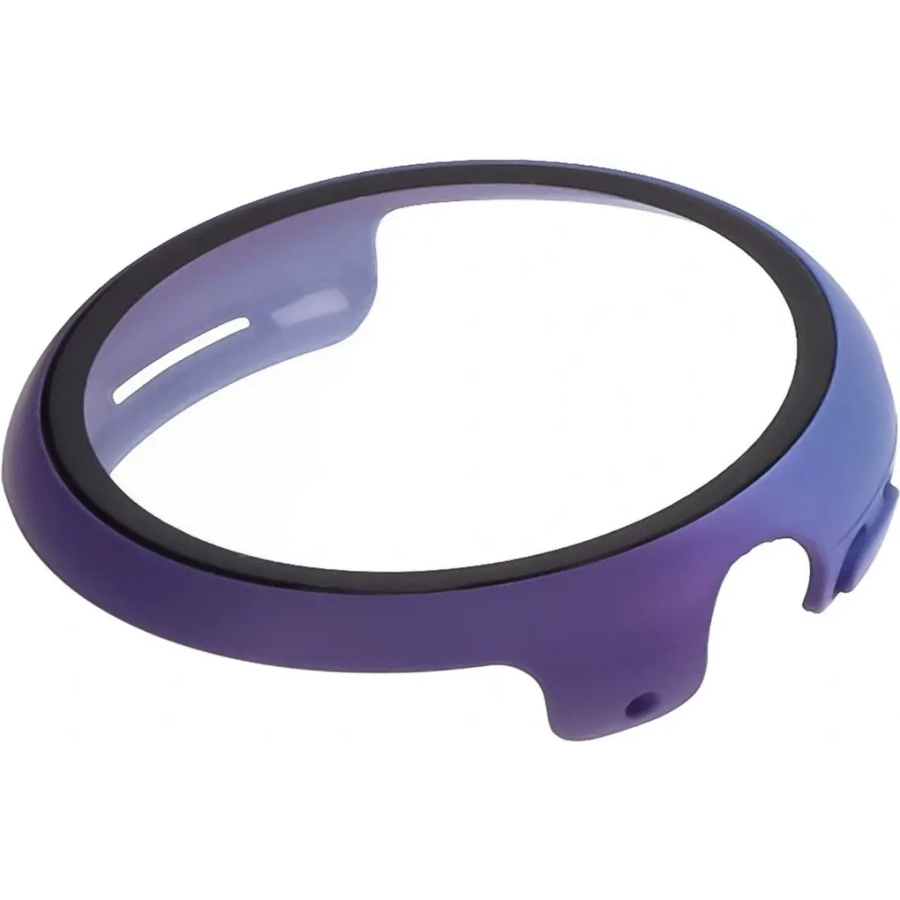 Etui ze szkłem do zegarka Bizon Case+Glass Watch do Google Pixel Watch 3 41mm niebieskofioletowe