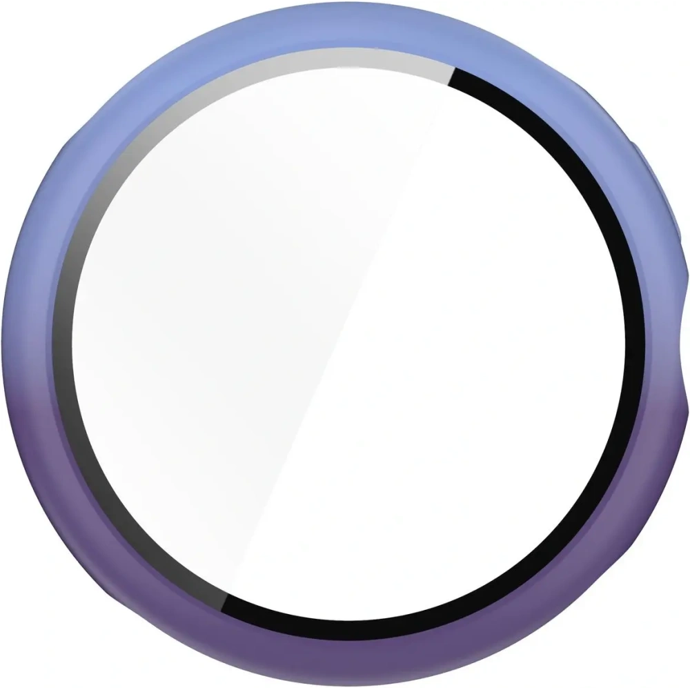 Etui ze szkłem do zegarka Bizon Case+Glass Watch do Google Pixel Watch 3 41mm niebieskofioletowe