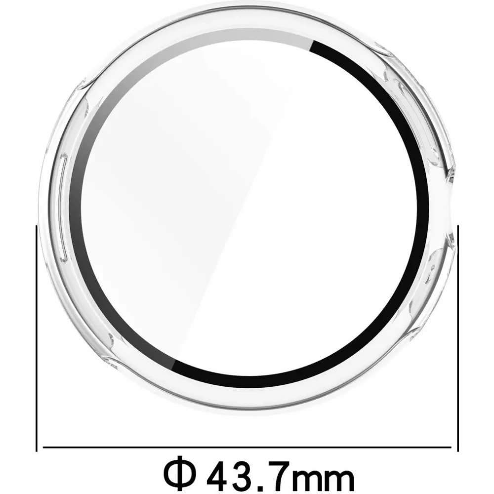 Etui ze szkłem do zegarka Bizon Case+Glass Watch do Google Pixel Watch 3 41mm przeźroczyste