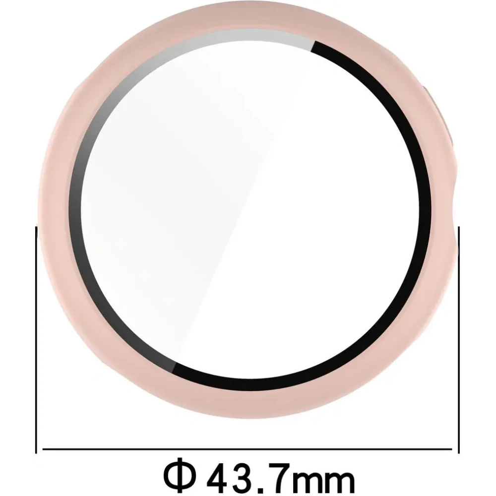 Etui ze szkłem do zegarka Bizon Case+Glass Watch do Google Pixel Watch 3 41mm różowe