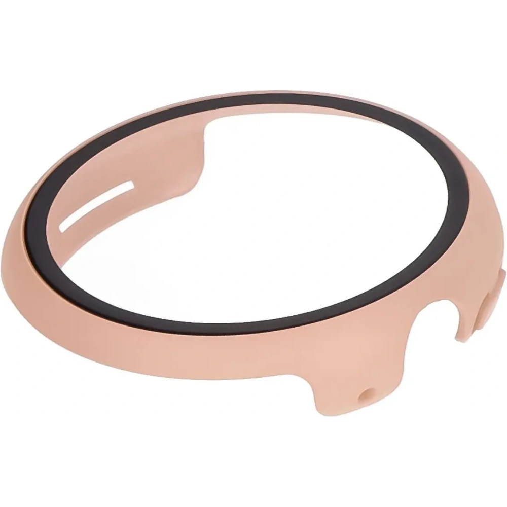 Etui ze szkłem do zegarka Bizon Case+Glass Watch do Google Pixel Watch 3 41mm różowe