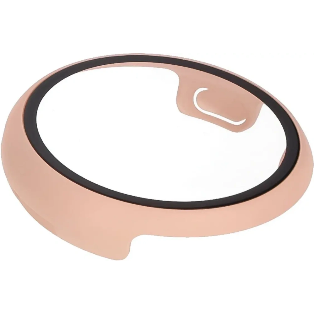 Etui ze szkłem do zegarka Bizon Case+Glass Watch do Google Pixel Watch 3 41mm różowe