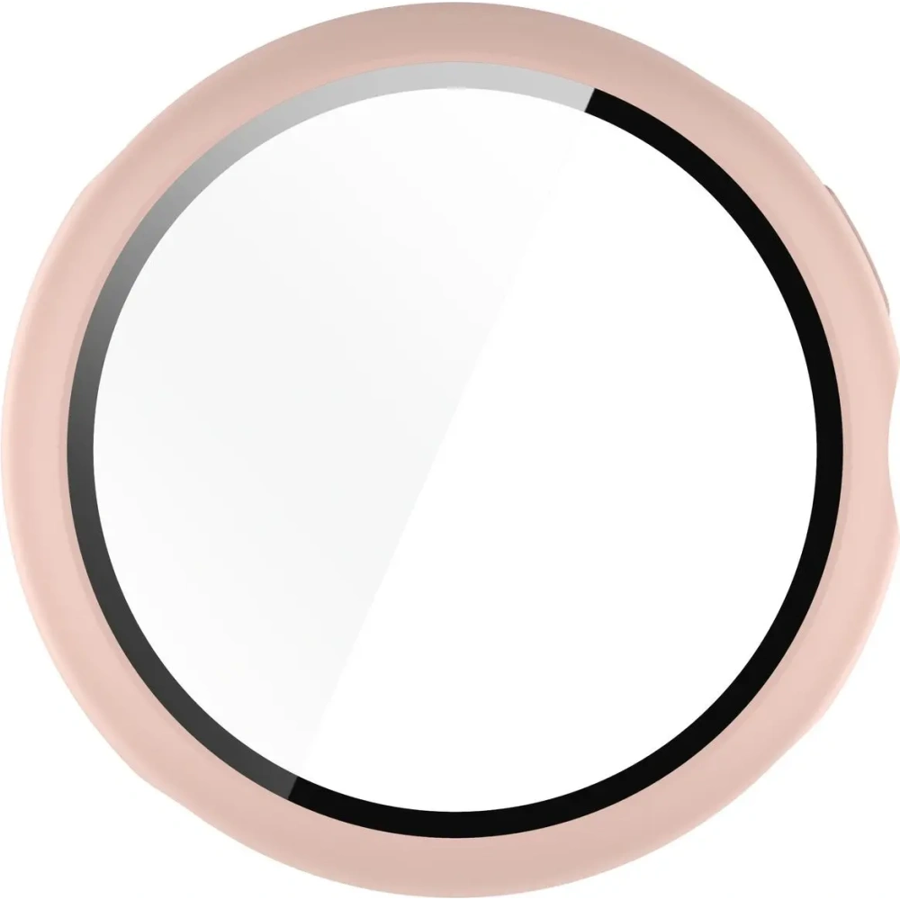 Etui ze szkłem do zegarka Bizon Case+Glass Watch do Google Pixel Watch 3 41mm różowe