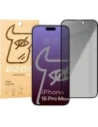 Bizon Glass Edge Shadow Apple iPhone 16 Pro Max nuanțat cu un cadru negru