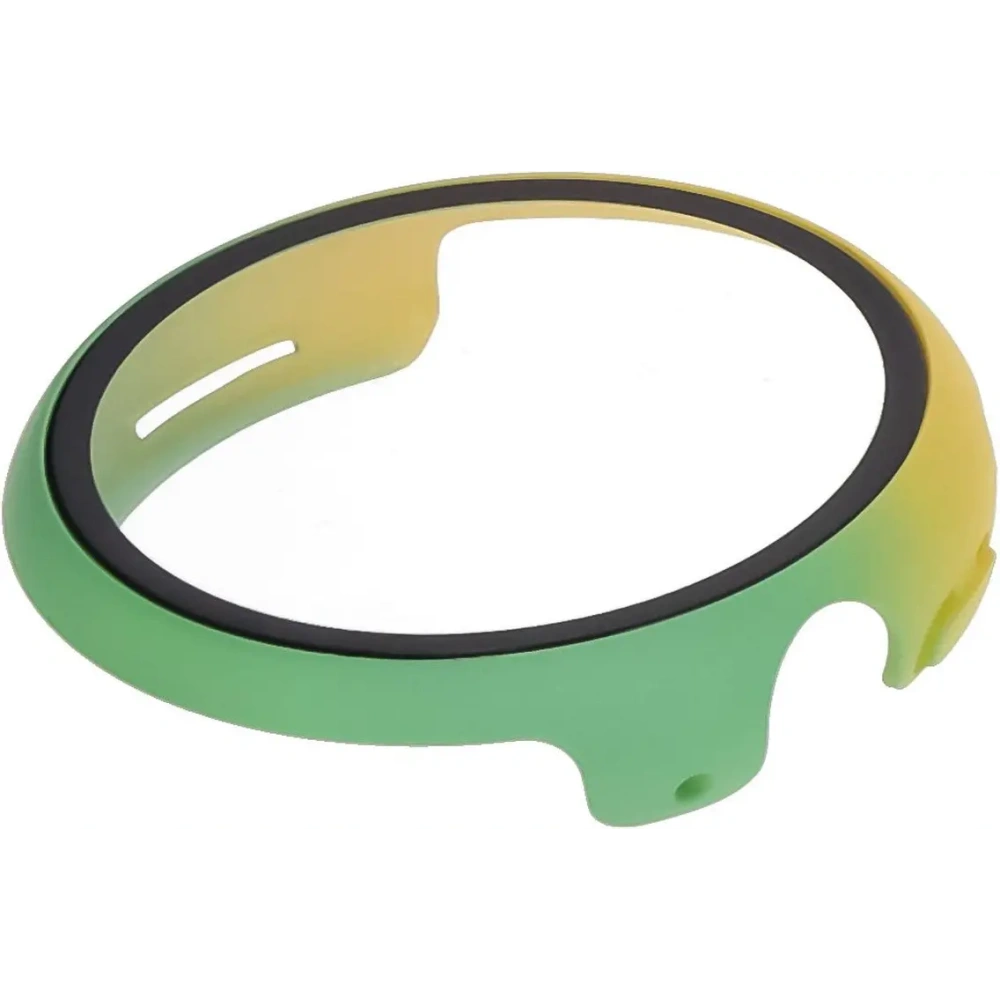 Etui ze szkłem do zegarka Bizon Case+Glass Watch do Google Pixel Watch 3 41mm żółtozielone