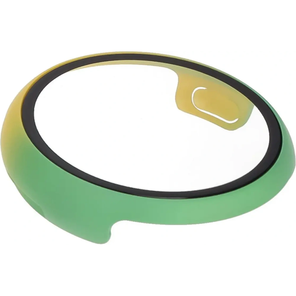 Etui ze szkłem do zegarka Bizon Case+Glass Watch do Google Pixel Watch 3 41mm żółtozielone