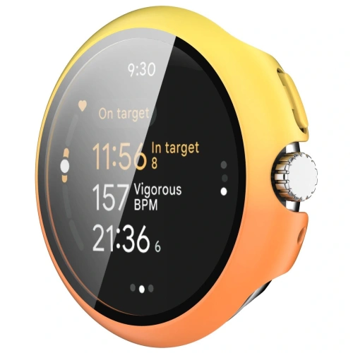 Kup Bizon Case+Glass Uhr Google Pixel Uhr 3 41mm gelb-orange - BIZ6362 - {ean13} - Sklep Home Screen
