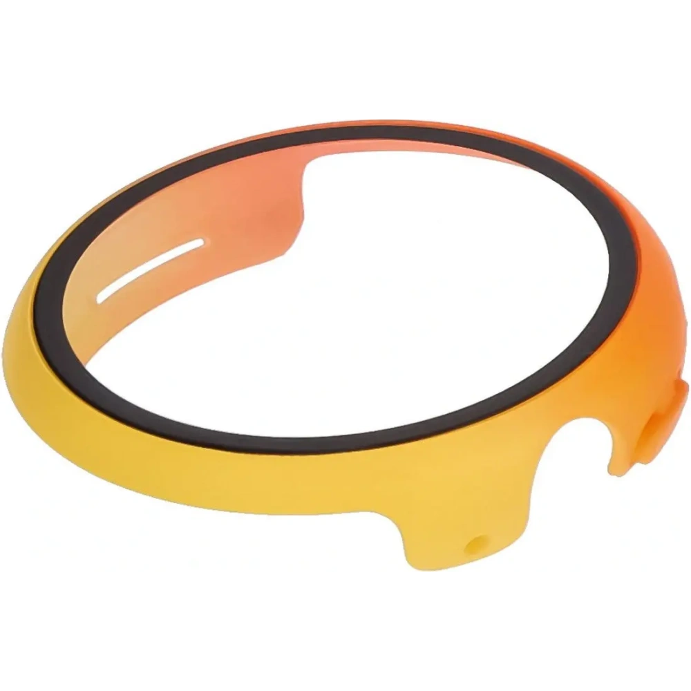 Etui ze szkłem do zegarka Bizon Case+Glass Watch do Google Pixel Watch 3 41mm żółtopomarańczowe