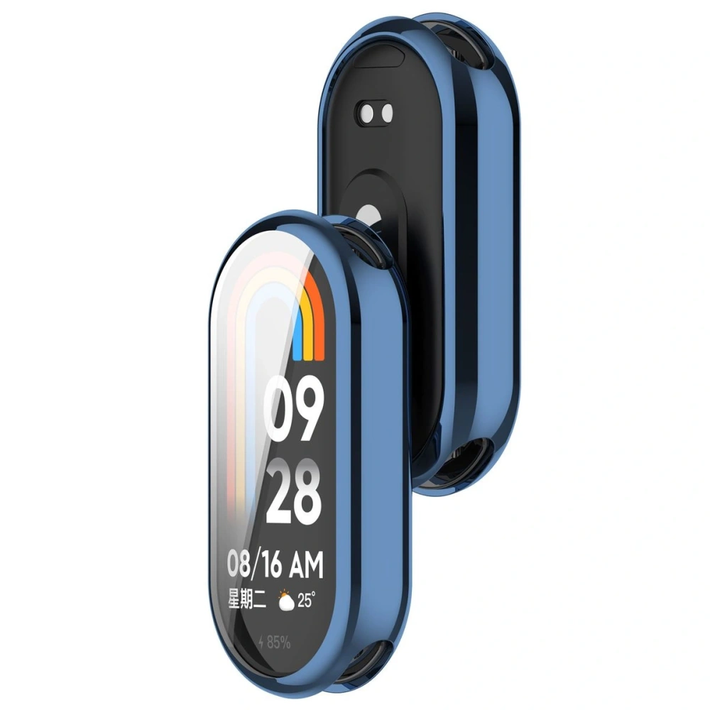 Etui z osłoną ekranu Bizon Case Watch Felipe do Xiaomi Smart Band 9 niebieskie