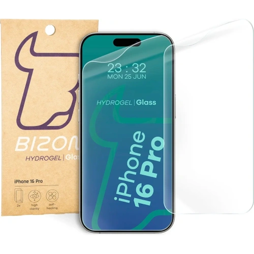 Kup Fólie hydrogelová na displej Bizon Glass Hydrogel Front pro Apple iPhone 16 Pro [2 PACK] - BIZ6364 - {ean13} - Sklep Home Screen