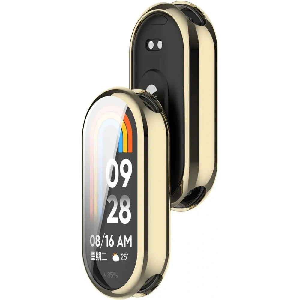 Etui z osłoną ekranu Bizon Case Watch Felipe do Xiaomi Smart Band 9 złote