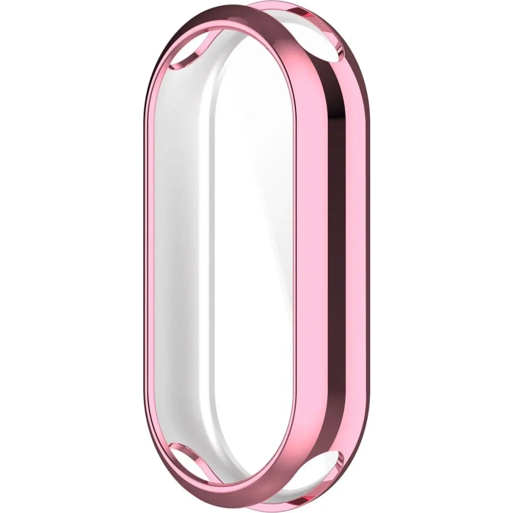 Etui z osłoną ekranu Bizon Case Watch Felipe do Xiaomi Smart Band 9 różowe