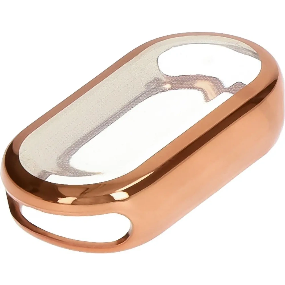 Etui z osłoną ekranu Bizon Case Watch Felipe do Xiaomi Smart Band 9 różowozłote