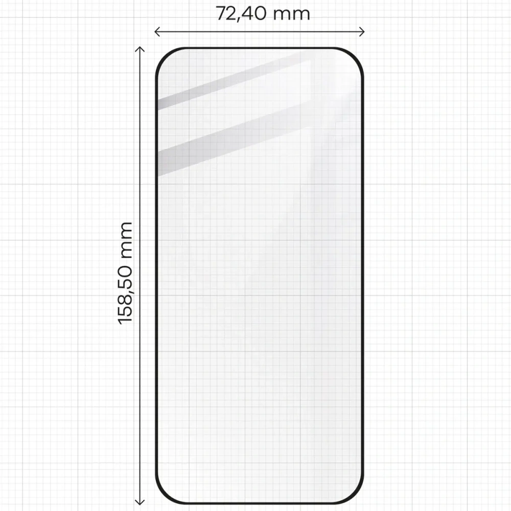 Szkło hartowane Bizon Glass Edge 2 do Google Pixel 9 Pro XL czarna ramka