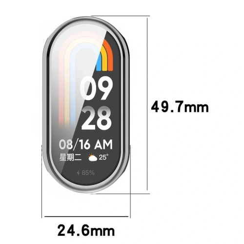 Kup Etui Bizon Case Watch Felipe do Xiaomi Smart Band 9 srebrne - BIZ6372 - {ean13} - Sklep Home Screen